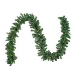 Northlight 9ft. Clear Dura Lit® Lighted Oak Creek Pine Garland -Michaels X-Mas Decor D253719S 11