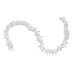 Northlight 9ft. Clear Lighted Snow White Garland