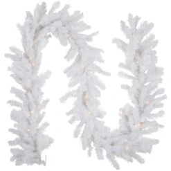 Northlight 9ft. Clear Lighted Snow White Garland -Michaels X-Mas Decor D253722S 11