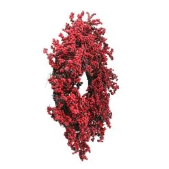 Northlight 22" Red & Brown Berry Christmas Wreath -Michaels X-Mas Decor D253731S 2