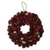 Northlight 9.5" Red & Gold Pinecone Wreath -Michaels X-Mas Decor D253753S 1