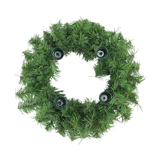 Northlight 12" Pine Artificial Christmas Advent Candle Holder Wreath 3 Northlight 12" Pine Artificial Christmas Advent Candle Holder Wreath