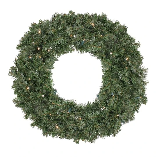 Northlight 24" LED Canadian Pine Artificial Christmas Wreath 6 Northlight 24" LED Canadian Pine Artificial Christmas Wreath - Image 4