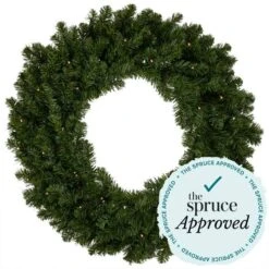 Northlight 24" LED Canadian Pine Artificial Christmas Wreath 16 Northlight 24" LED Canadian Pine Artificial Christmas Wreath -Michaels X-Mas Decor D253757S 14