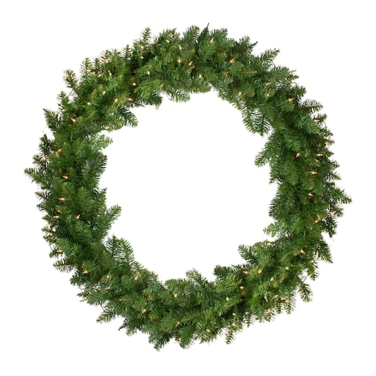 Northlight 4ft. Pre-Lit Eastern Pine Artificial Christmas Wreath 4 Northlight 4ft. Pre-Lit Eastern Pine Artificial Christmas Wreath - Image 2