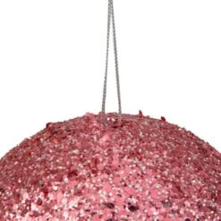 Northlight 6" Glittery Pink Sequin Ball Ornament -Michaels X-Mas Decor D253798S 3