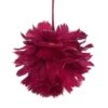 Northlight 5.5" Pink & Gold Glitter Tipped Feather Ball Ornament -Michaels X-Mas Decor D253799S 1