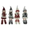 Northlight 4ct. 12"Plush Girl Doll With Scarf Ornaments -Michaels X-Mas Decor D253805S 1