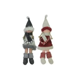 Northlight 4ct. 12"Plush Girl Doll With Scarf Ornaments 13 Northlight 4ct. 12"Plush Girl Doll With Scarf Ornaments -Michaels X-Mas Decor D253805S 13