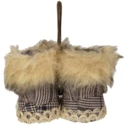Northlight 8" Alaskan Style Knit Booties Ornament 15 Northlight 8" Alaskan Style Knit Booties Ornament -Michaels X-Mas Decor D253807S 14