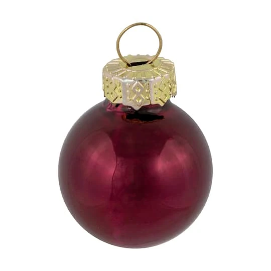 Northlight 24ct. 1" Shiny & Matte Red Glass Ball Ornaments 12 Northlight 24ct. 1" Shiny & Matte Red Glass Ball Ornaments - Image 10