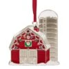 Northlight Red & White Enamel Barn House Ornament 1 Northlight Red & White Enamel Barn House Ornament -Michaels X-Mas Decor D253858S 1