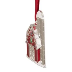 Northlight Red & White Enamel Barn House Ornament -Michaels X-Mas Decor D253858S 13