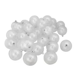 Northlight 32ct. Clear Shatterproof Shiny Christmas Ball Ornaments