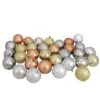 Northlight 32ct. 3.5" Silver & Gold Shatterproof 2-Finish Christmas Ball Ornaments -Michaels X-Mas Decor D253865S 1