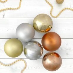 Northlight 32ct. 3.5" Silver & Gold Shatterproof 2-Finish Christmas Ball Ornaments 9 Northlight 32ct. 3.5" Silver & Gold Shatterproof 2-Finish Christmas Ball Ornaments -Michaels X-Mas Decor D253865S 12