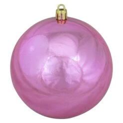 Northlight 12ct. 4" Pink Shiny Shatterproof Christmas Ball Ornaments -Michaels X-Mas Decor D253869S 13