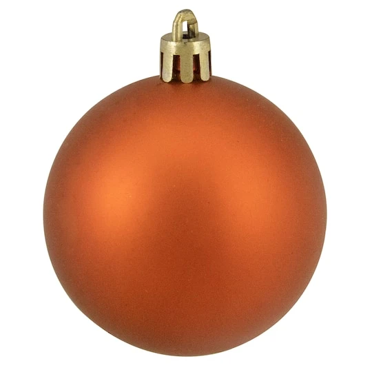 Northlight 60ct. 2.5" Burnt Orange Shatterproof Matte Christmas Ball Ornaments 7 Northlight 60ct. 2.5" Burnt Orange Shatterproof Matte Christmas Ball Ornaments - Image 5