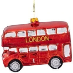 Northlight 4.5" Red Double Decker London Tour Bus Christmas Ornament -Michaels X-Mas Decor D253902S 13