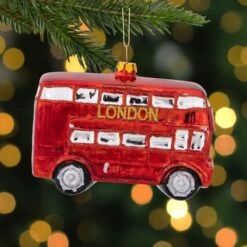 Northlight 4.5" Red Double Decker London Tour Bus Christmas Ornament -Michaels X-Mas Decor D253902S 2