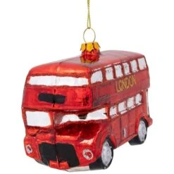 Northlight 4.5" Red Double Decker London Tour Bus Christmas Ornament -Michaels X-Mas Decor D253902S 4