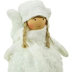 Northlight 24" Snowy Woodlands Plush White Angel Bobble Girl Christmas Figure 10 Northlight 24" Snowy Woodlands Plush White Angel Bobble Girl Christmas Figure -Michaels X-Mas Decor D253918S 2