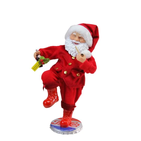 Northlight 12" Red & White Santa Claus Standing On Pepsi-Cola Bottle Cap Christmas Figurine 4 Northlight 12" Red & White Santa Claus Standing On Pepsi-Cola Bottle Cap Christmas Figurine - Image 2