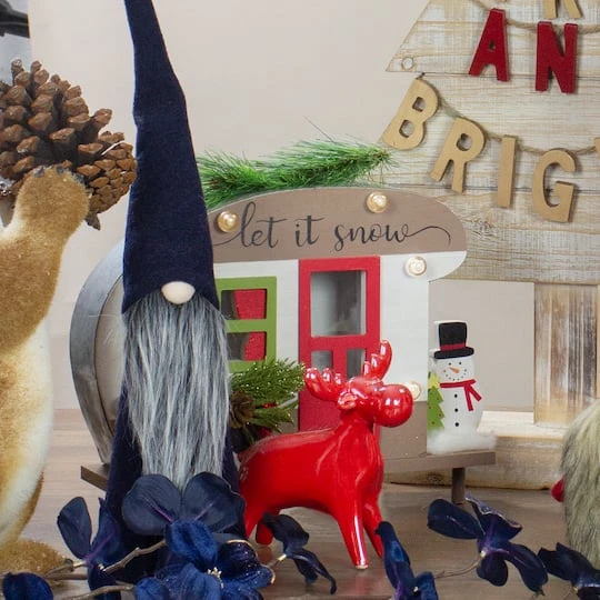 Northlight 12" Let It Snow RV Christmas Tabletop Decoration 5 Northlight 12" Let It Snow RV Christmas Tabletop Decoration - Image 3