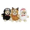 Northlight 8" Teddy Bear Stuffed Animal Figures In Christmas Costumes -Michaels X-Mas Decor D253949S 1