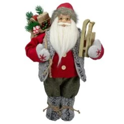 Northlight 18" Standing Santa Christmas Figure Carrying Presents & Sled 13 Northlight 18" Standing Santa Christmas Figure Carrying Presents & Sled -Michaels X-Mas Decor D253955S 11