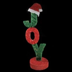 Northlight 3.5ft. Rotating Red & Green Lighted JOY Christmas Sign -Michaels X-Mas Decor D253975S 2