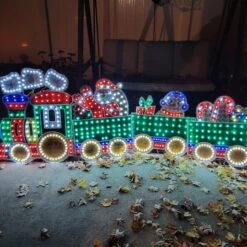 Northlight 8.5ft. Holographic LED Lighted Motion Train Set Outdoor Christmas Decoration -Michaels X-Mas Decor D253980S 4