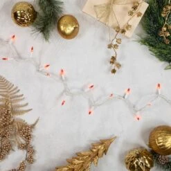 Northlight 100ct. Mini Christmas String Lights With White Wire Gold -Michaels X-Mas Decor D254016S 2