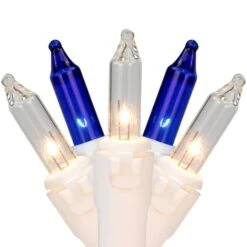 Northlight 100ct. Mini Christmas String Lights With White Wire Blue/Clear -Michaels X-Mas Decor D254022S 11