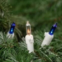 Northlight 100ct. Mini Christmas String Lights With White Wire Blue/Clear -Michaels X-Mas Decor D254022S 12