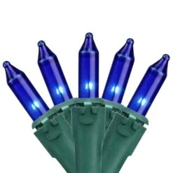 Northlight 100ct. Mini Christmas String Lights With Green Wire Royal Blue 11 Northlight 100ct. Mini Christmas String Lights With Green Wire Royal Blue -Michaels X-Mas Decor D254025S 1 1