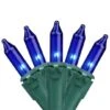 Northlight 100ct. Mini Christmas String Lights With Green Wire Royal Blue -Michaels X-Mas Decor D254025S 1