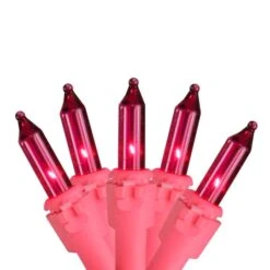 Northlight 50ct. Pink Mini Incandescent String Lights 11 Northlight 50ct. Pink Mini Incandescent String Lights -Michaels X-Mas Decor D254034S 11