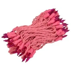Northlight 50ct. Pink Mini Incandescent String Lights 12 Northlight 50ct. Pink Mini Incandescent String Lights -Michaels X-Mas Decor D254034S 12