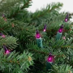 Northlight 50ct. Mini Christmas String Lights With Green Wire Purple -Michaels X-Mas Decor D254037S 13