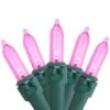 Northlight 100ct. LED Mini Christmas Lights With Green Wire Pink -Michaels X-Mas Decor D254044S 1