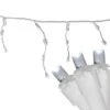 Northlight 100ct. LED Wide Angle Icicle Christmas Lights With White Wire Pure White 1 Northlight 100ct. LED Wide Angle Icicle Christmas Lights With White Wire Pure White -Michaels X-Mas Decor D254054S 1