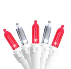 Northlight 100ct. White & Red Mini String Lights 9 Northlight 100ct. White & Red Mini String Lights -Michaels X-Mas Decor D254058S 1 1