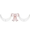 Northlight Lighted Red & White Bow Swag Christmas Decoration
