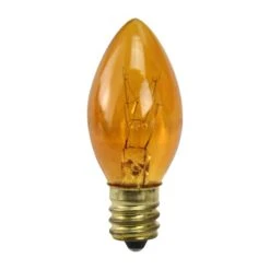 Northlight Incandescent C7 Replacement Bulbs, 25ct. Orange -Michaels X-Mas Decor D254073S 1 1