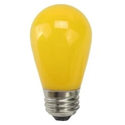 Northlight Opaque LED S14 Replacement Bulbs, 25ct. Yellow -Michaels X-Mas Decor D254076S 1 1