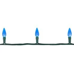 Northlight 70ct. LED Faceted C6 Christmas String Lights Blue 19 Northlight 70ct. LED Faceted C6 Christmas String Lights Blue -Michaels X-Mas Decor D254077S 15
