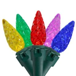 Northlight 70ct. Multicolor Faceted C6 LED String Lights