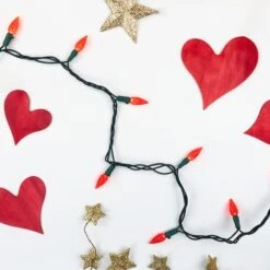 Northlight 70ct. LED Faceted C6 Christmas String Lights Red -Michaels X-Mas Decor D254083S 4