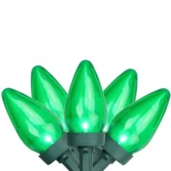 Northlight 25ct. LED C7 Christmas String Lights Green -Michaels X-Mas Decor D254085S 1 1